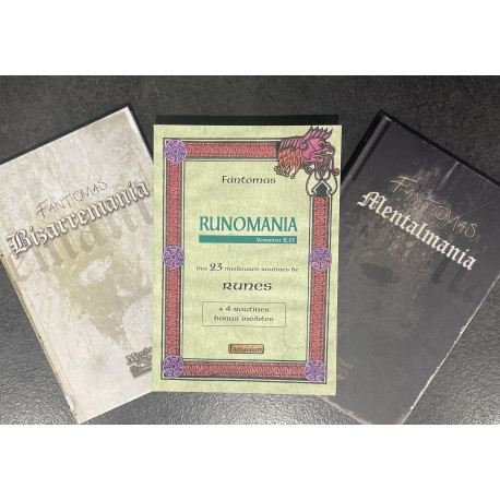 Trilogie bizarre magick de Fantomas : Runomania, Mentalmania, Bizarremania