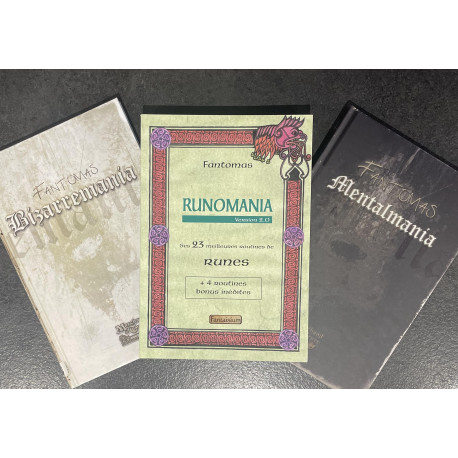 Trilogie Fantomas : Runomania, Mentalmania, Bizarremania