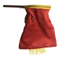 Quêteuse à zip et à change rouge