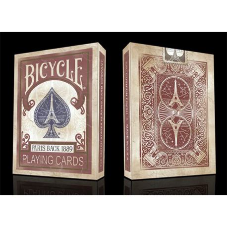 Jeu Bicycle Paris Back 1889