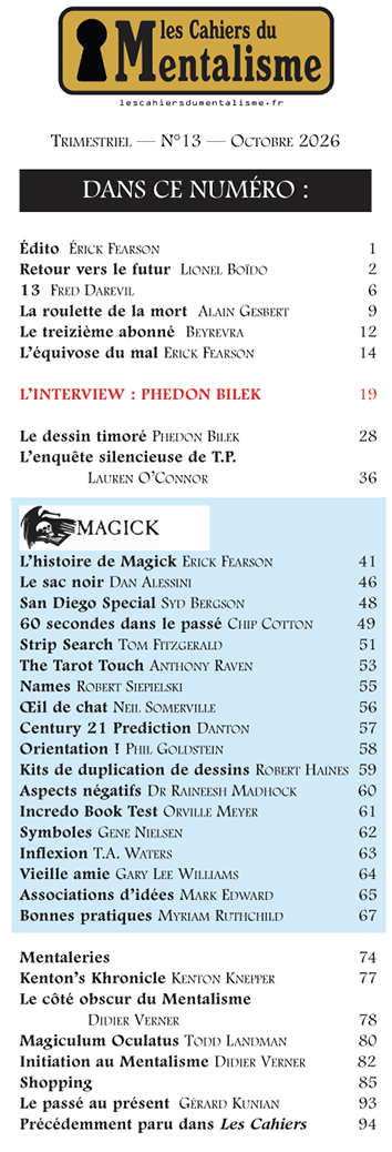 cahiers du mentalisme