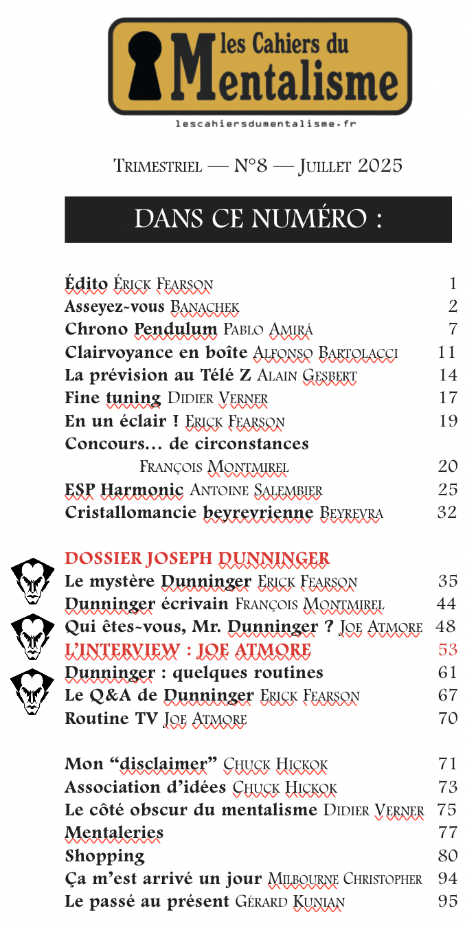 Cahiers du Mentalisme